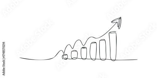 Graph showing positive growth trend