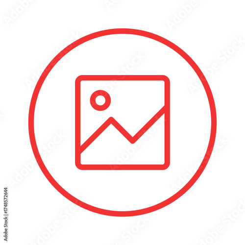 Free Download Gallery icon vector, silhouette of an image icon. Picture symbol - image photos sign icons - square button. Color set - GFXLoad