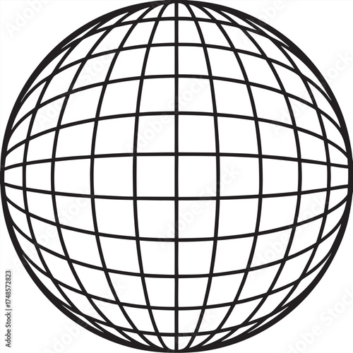 Globe grid representing global communication