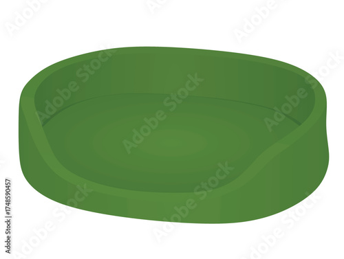 Green pet pillow. vector illustration	