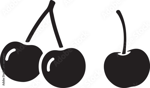 vector illustration of cherry