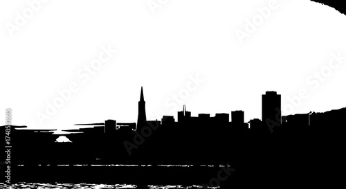 Iconic city skyline silhouette at dusk evoking modern urban energy and architectural grandeur for dynamic business and travel concepts.