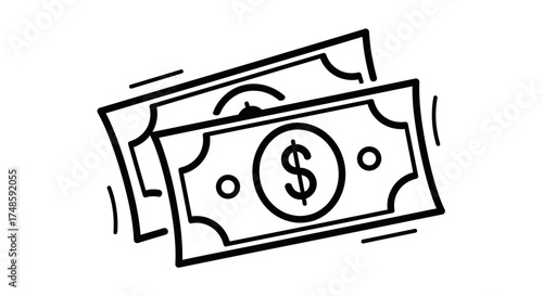 Event Tickets Icon Outline – Admission Pass Vector Design