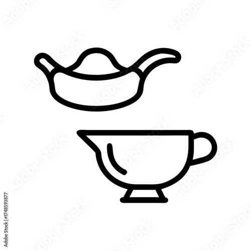 Gravy boat and sauce boat for thanksgiving