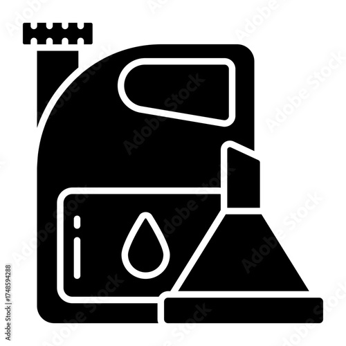 Modern design icon of diesel can