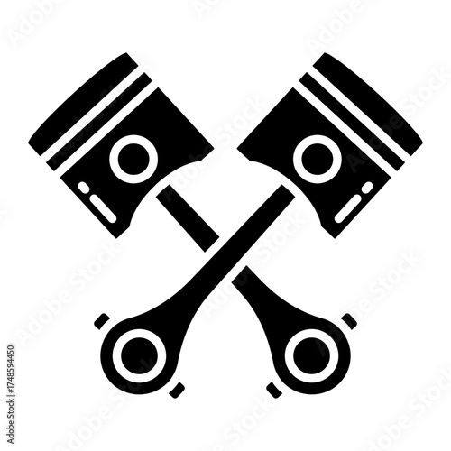 Vector design of piston rods