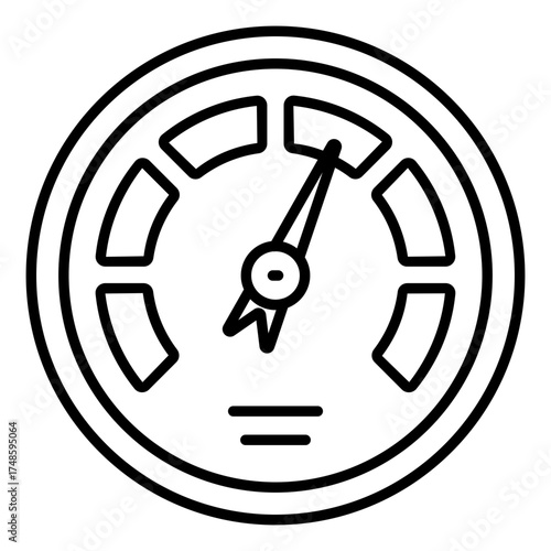 Unique design icon of speedometer 