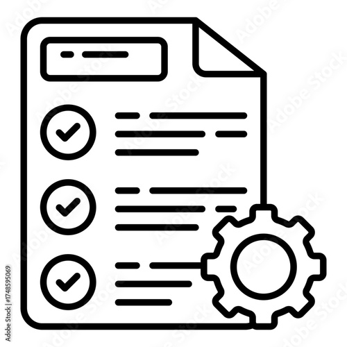 Premium download icon of list management 