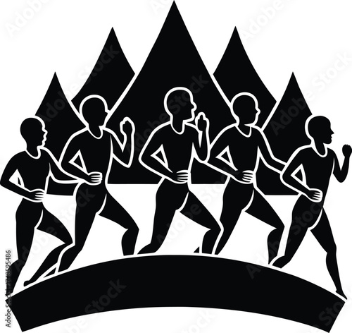 Minimalist abstract geometric shapes composition elegant clean design element subtle sophistication isolated on transparent background