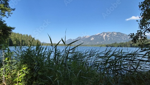 Mountain lake in the Alps