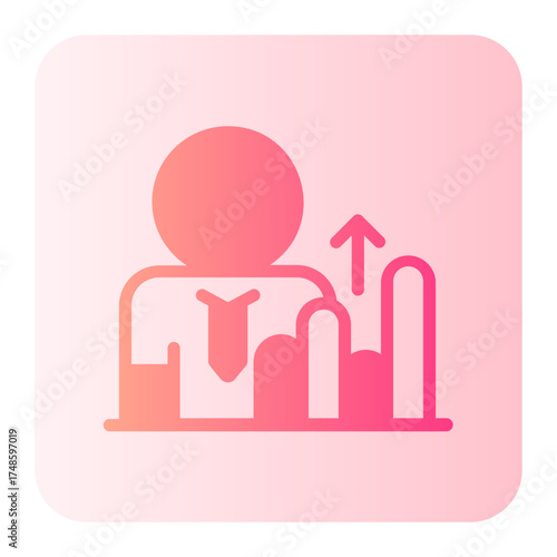 growth gradient icon