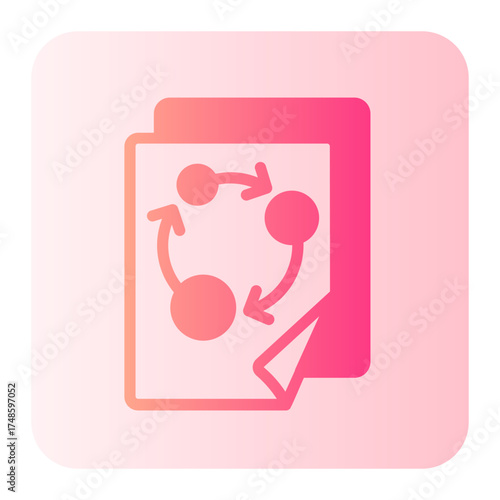 strategic plan gradient icon