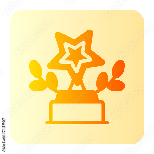 trophy gradient icon