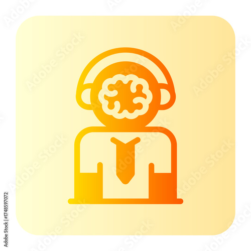 audio guide gradient icon