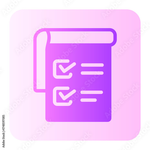 agenda gradient icon