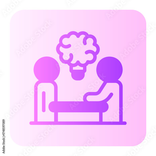 brainstorm gradient icon