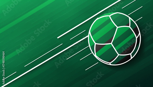 a stylized green and black ...
