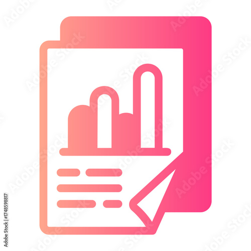 business report gradient icon