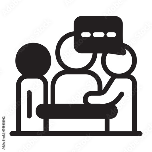 discussion glyph icon