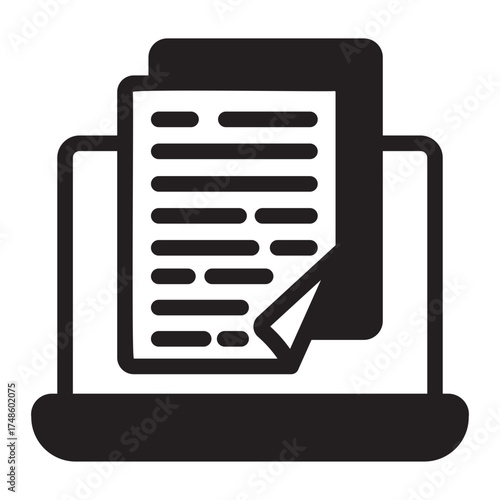ebook glyph icon