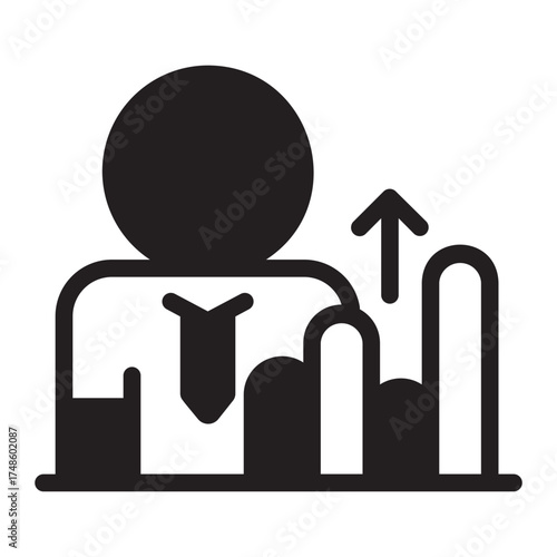growth glyph icon