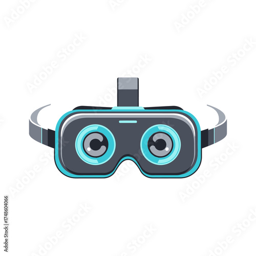 Immersive virtual reality headset transports users to exciting new digital worlds for gaming and exploration