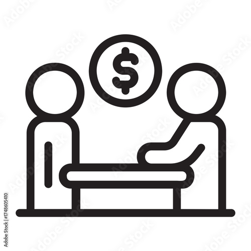 shareholder line icon