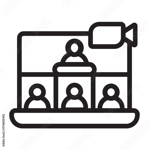 video call line icon