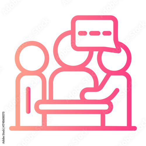 discussion gradient icon