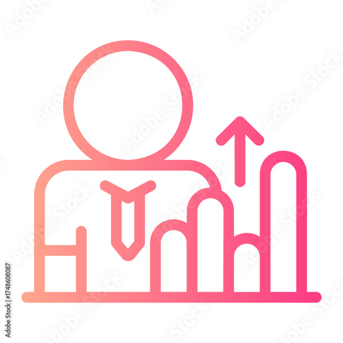 growth gradient icon