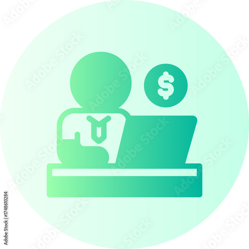 businessman gradient icon