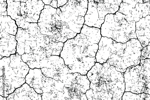 Distressed Cracked Earth Texture Overlay