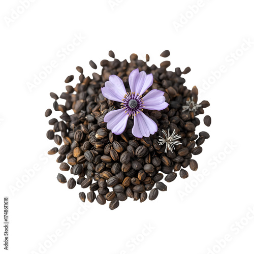 coffee beans on white background