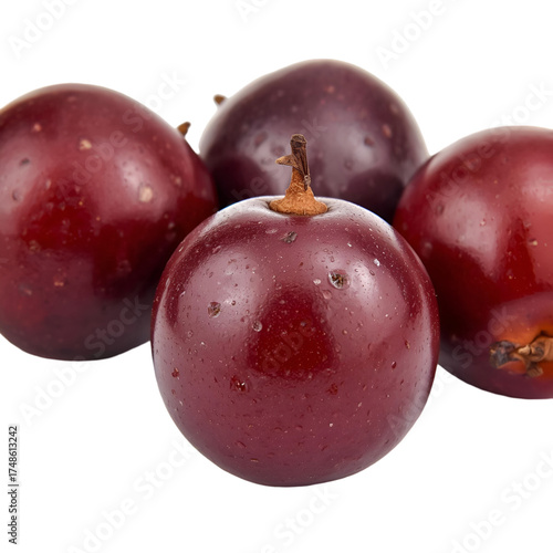 red grape isolated on white background
