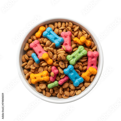 mixed nuts in a bowl isolated
