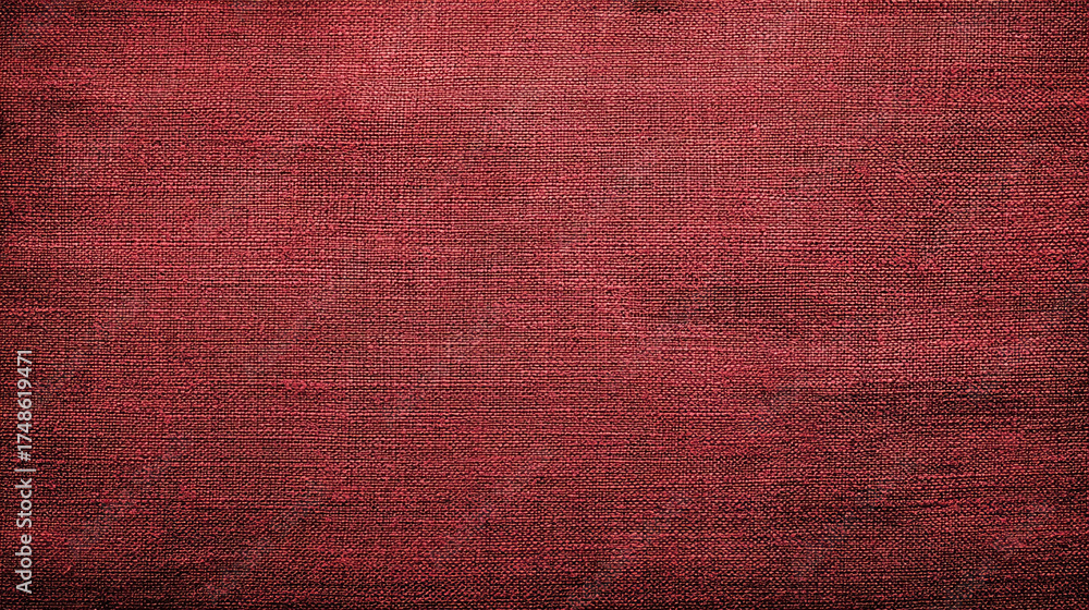 Fototapeta premium Textured burgundy fabric background surface