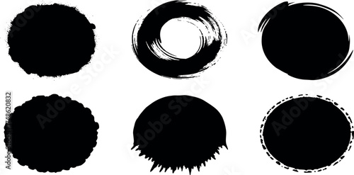 A set of decorative vintage frames with an Eastern, Moroccan, and Arabic influence, isolated on a white background