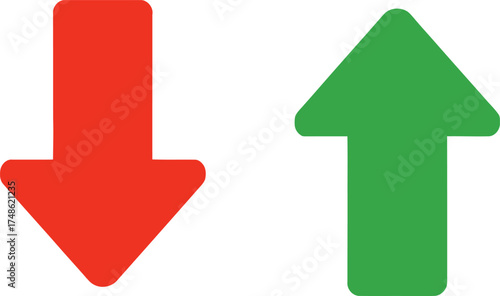 Arrow Up Down Icon Symbol Design Indicator Change Progress Direction Success