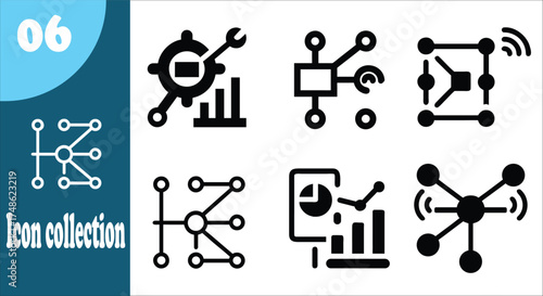Technology icon,Circuit board icon set. Vector graphic illustration. Suitable for website design, logo, app, template, and ui.