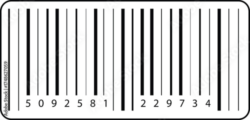 Simple fake bar code. Barcode icon.Bar code for design Vector. scanning a product or item
