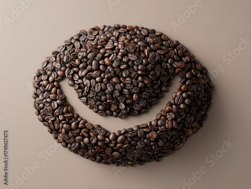 Fresh roasted coffee beans — caffeine energy concept
