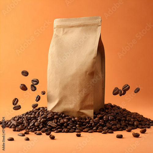 Fresh roasted coffee beans — caffeine energy concept