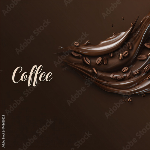 Fresh roasted coffee beans — caffeine energy concept