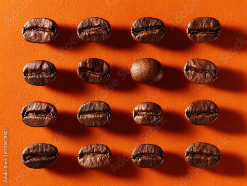 Fresh roasted coffee beans — caffeine energy concept