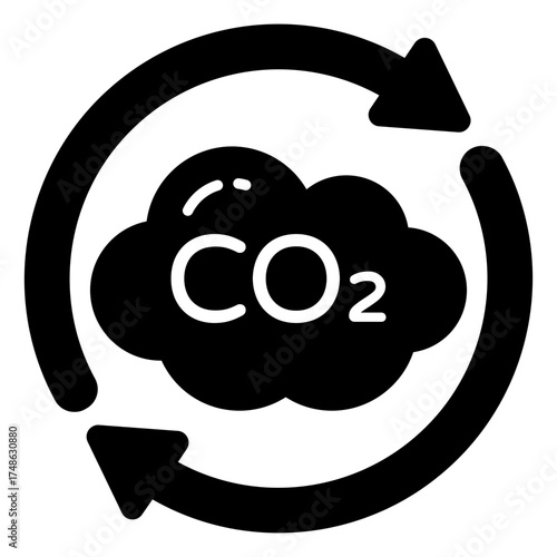 Unique design icon of acidic rain