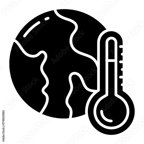 An icon design of global warming 