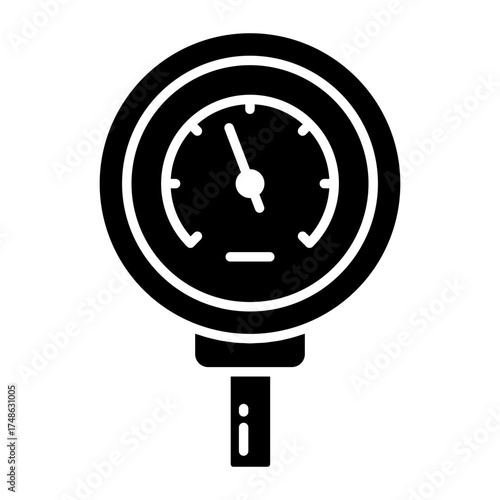 An icon design of pressure meter 