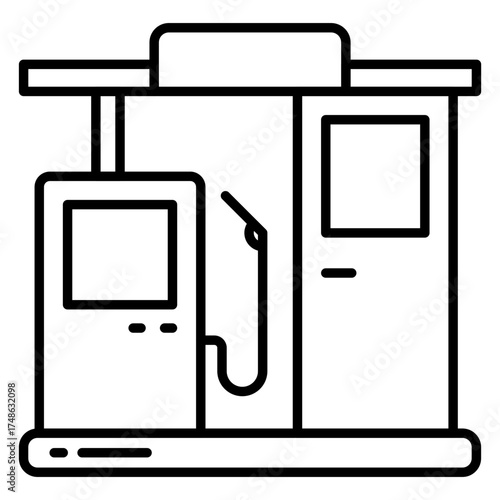 Premium download icon of petrol pump