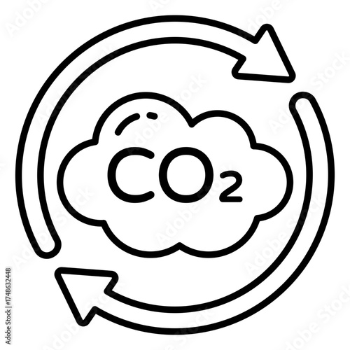 Unique design icon of acidic rain