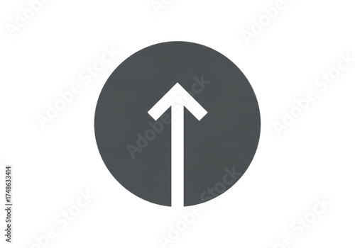 Free Download Gray arrow inside gray oval isolated on transparent background - GFXLoad